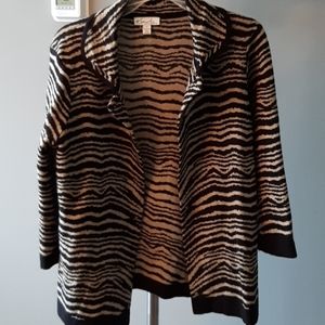 Animal print cardigan